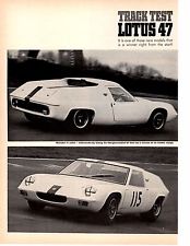 1967 LOTUS 47  ~  ORIGINAL 5-PAGE TRACK TEST / ARTICLE / AD